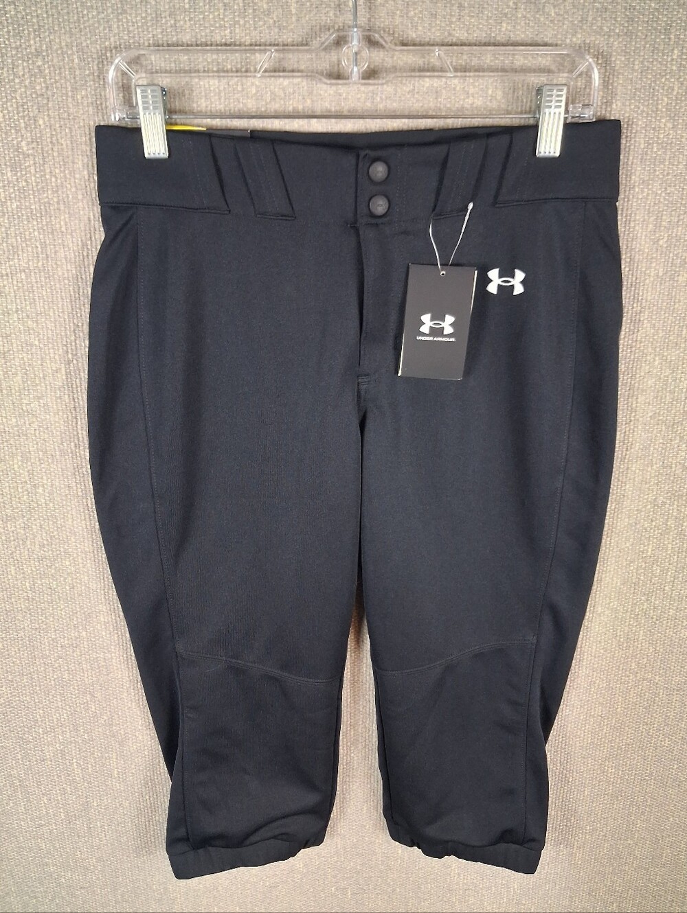 Under Armour Women Utility Softball Baseball Pants Size Medium Black Cropped